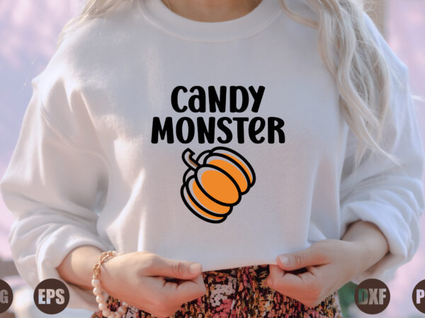 Candy monster t shirt vector file