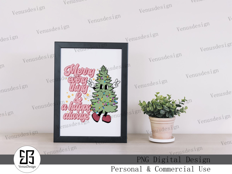 Christmas Quotes And Tree Sublimation