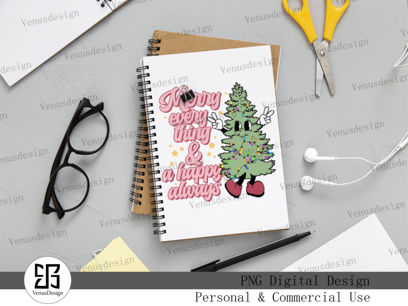 Christmas Quotes And Tree Sublimation