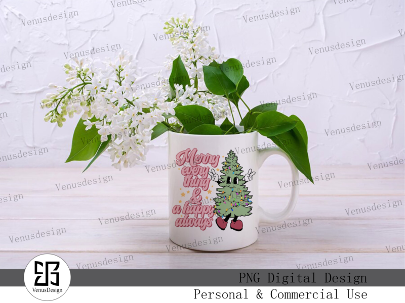 Christmas Quotes And Tree Sublimation