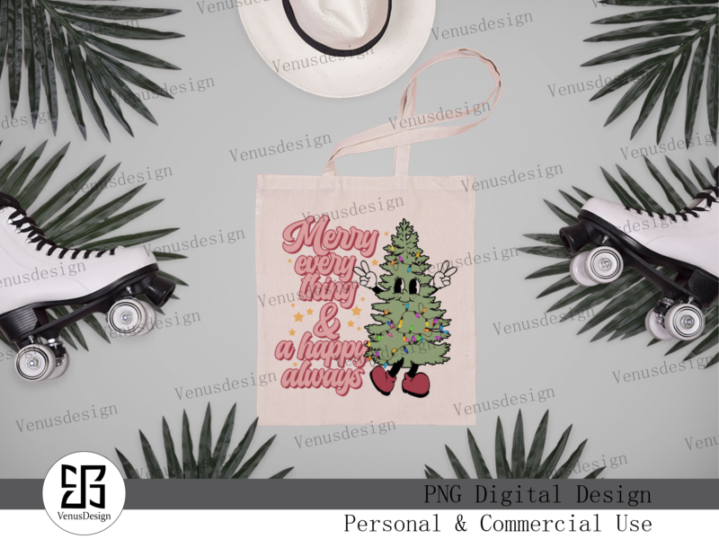 Christmas Quotes And Tree Sublimation