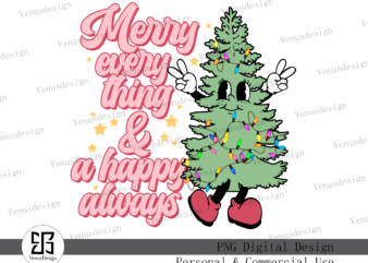 Christmas Quotes And Tree Sublimation t shirt vector file