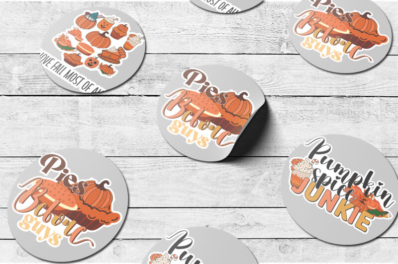 Fall Car Stickers PNG Bundle