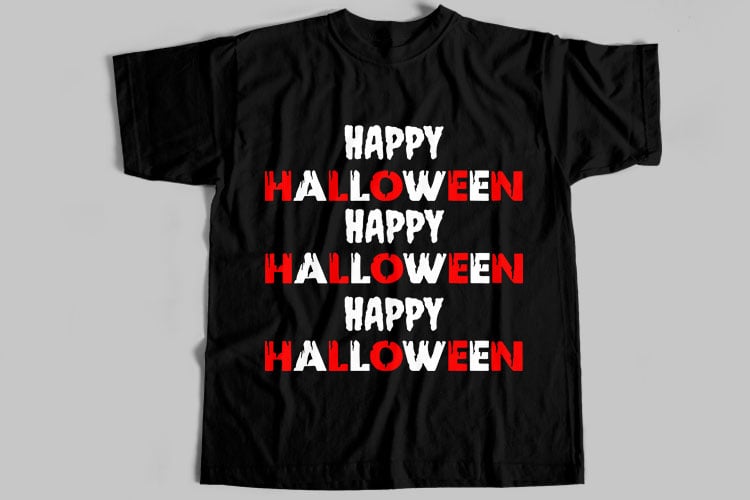 10 Best Selling Halloween T-Shirt Design Bundle For Commercial Use