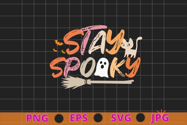 Stay Spooky T-Shirt svg, Spooky Vibe Shirt png, Halloween T-shirt, Cool Halloween shirt eps, Funny Halloween shirt, Halloween Tee, Spooky Shirt