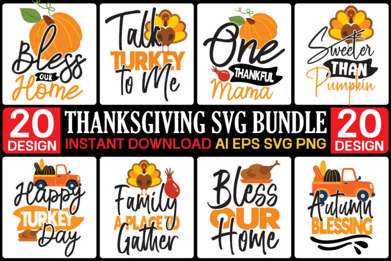 Thanksgiving T-shirt design Mega Bundle,Thanksgiving Svg Bundle, Christmas Svg Bundle, Christmas Quote Svg, Turkey Svg, Family Svg, Fall Sign svg, Autumn Bundle Svg, Cricut,Fall SVG, Fall SVG Bundle, Autumn Svg,