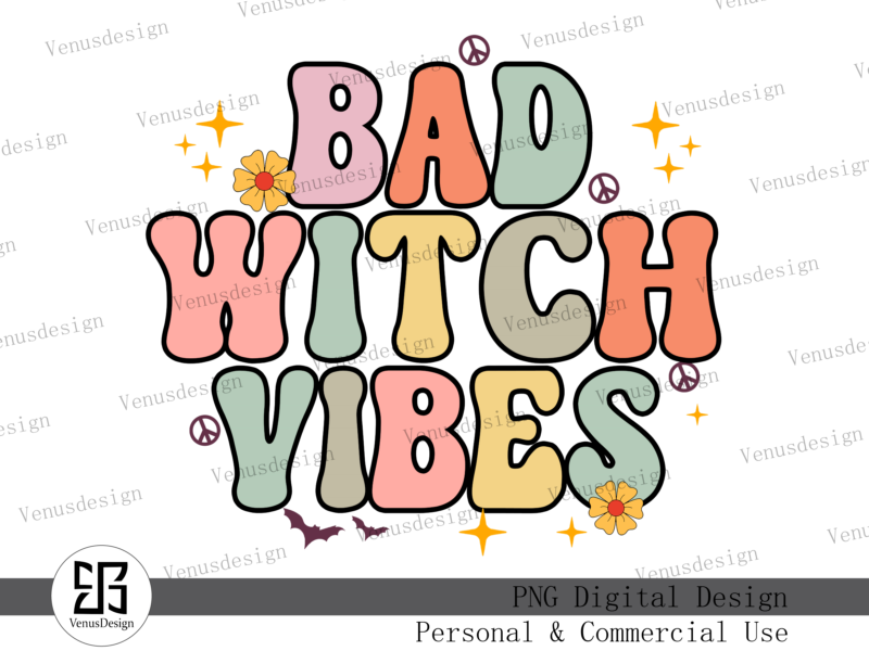 Hippie Halloween Sublimation Bundle – 20 PNG