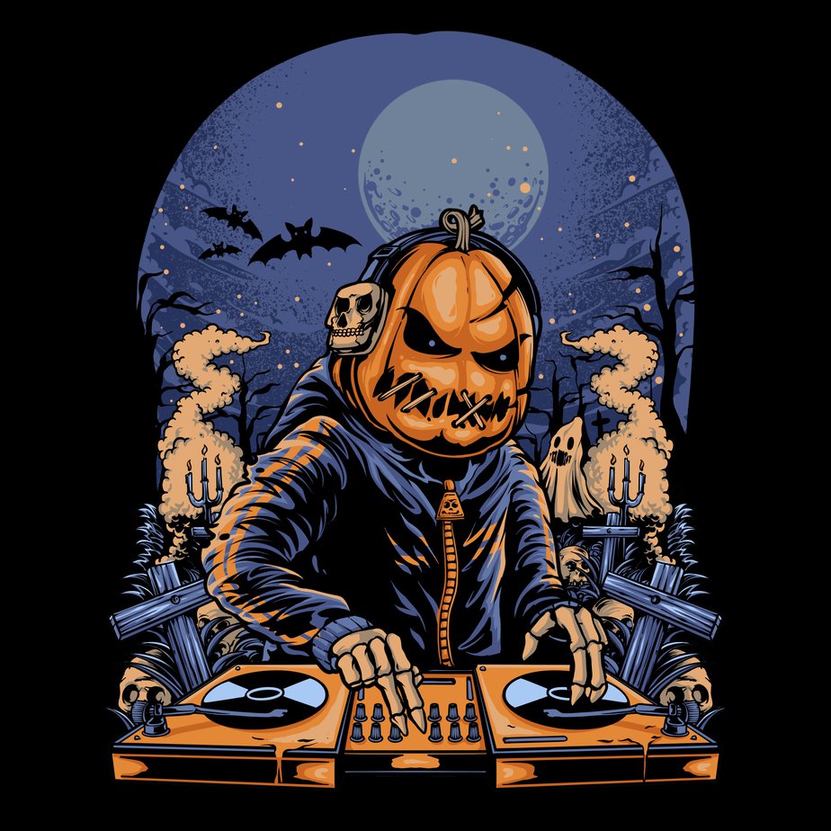 Dj halloween Buy tshirt designs