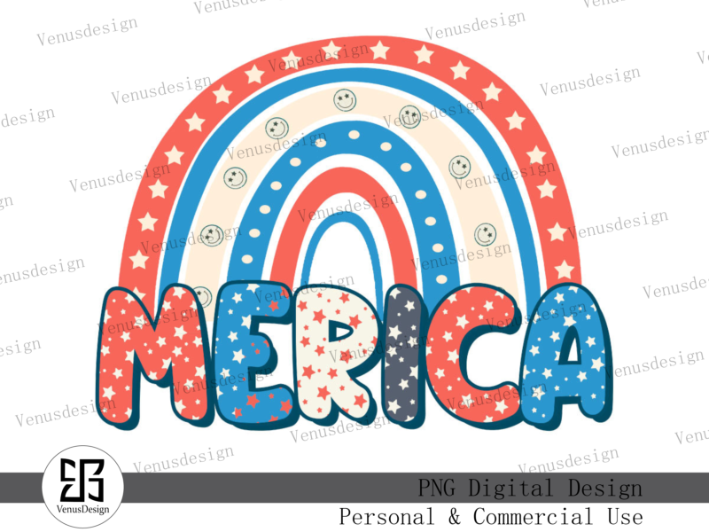 Retro Independence Day Sublimation Design