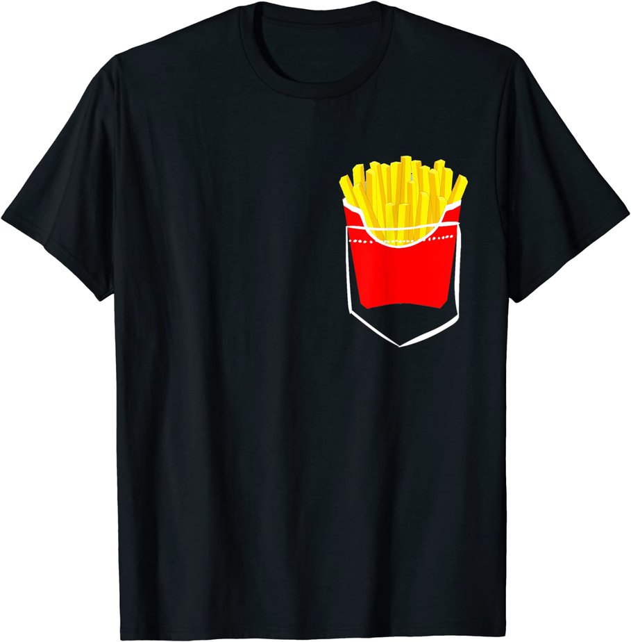 French Fries Pocket Fried Potato Fry Day Fast Food T-Shirt CL - Buy t ...