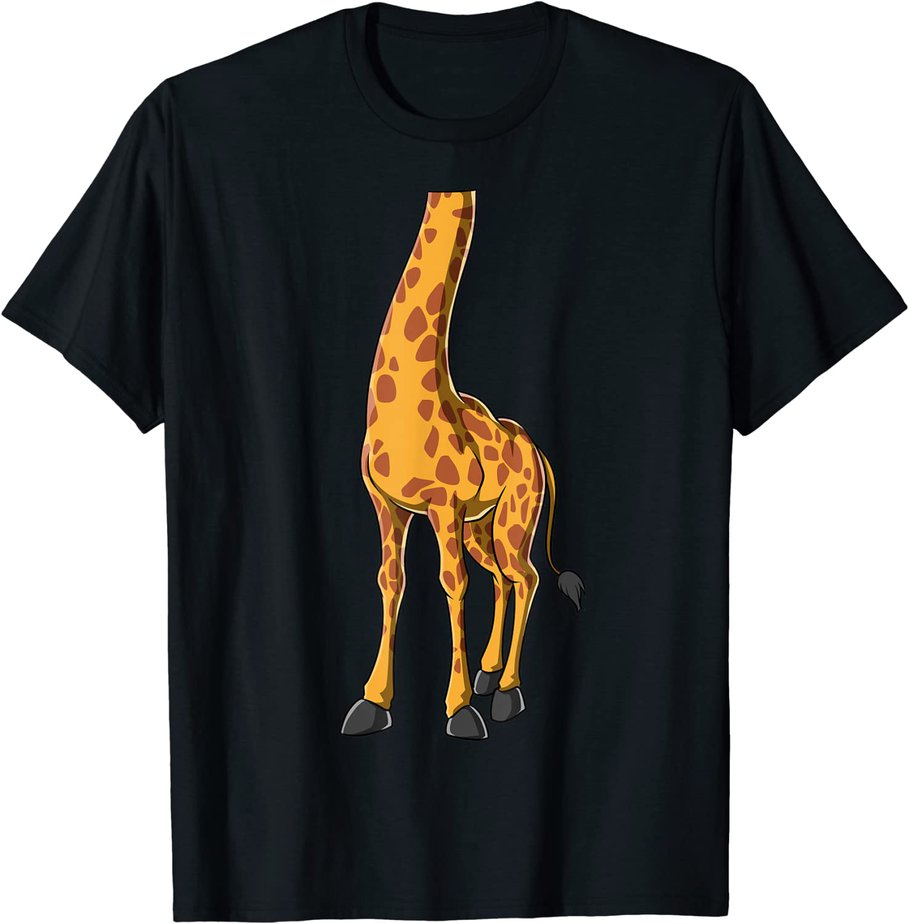 Easy Giraffe Costume Giraffe Body Headless Giraffe Costume T-Shirt CL ...