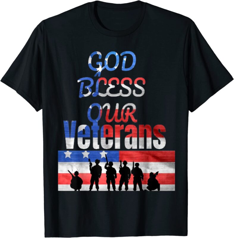 God Bless Our Veterans Memorial Day T Shirt Cl - Buy T-shirt Designs