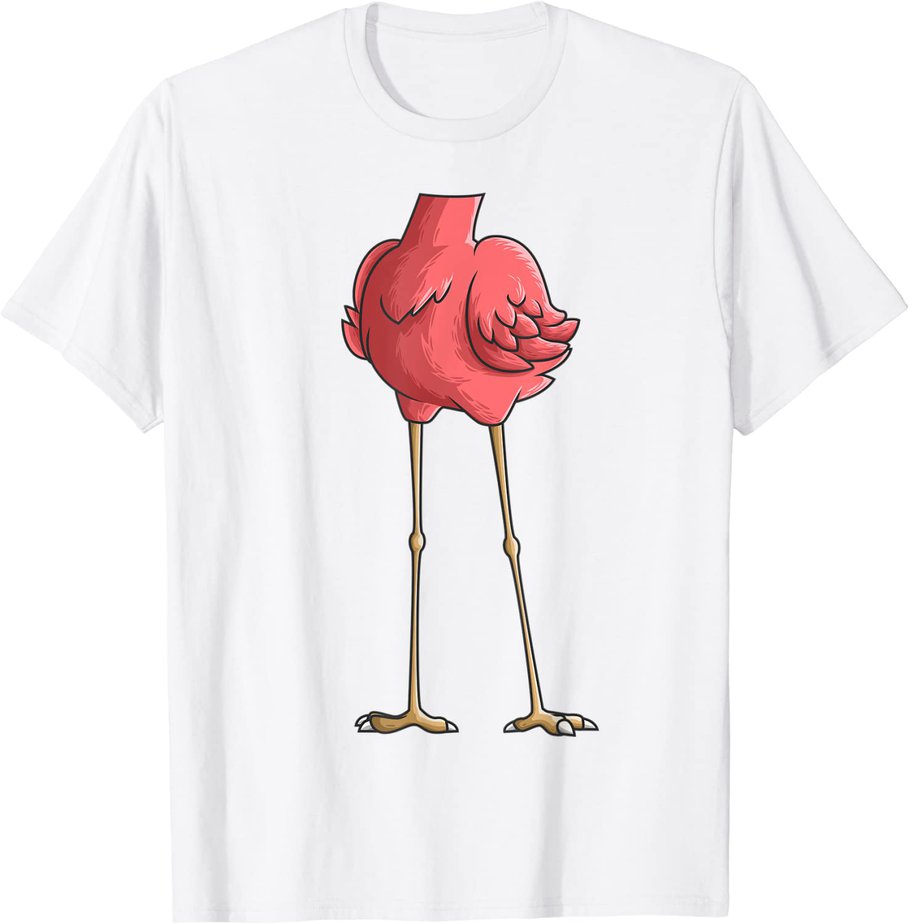 Cool Headless Flamingo Halloween Costume | Funny Lazy Gift T-Shirt CL ...