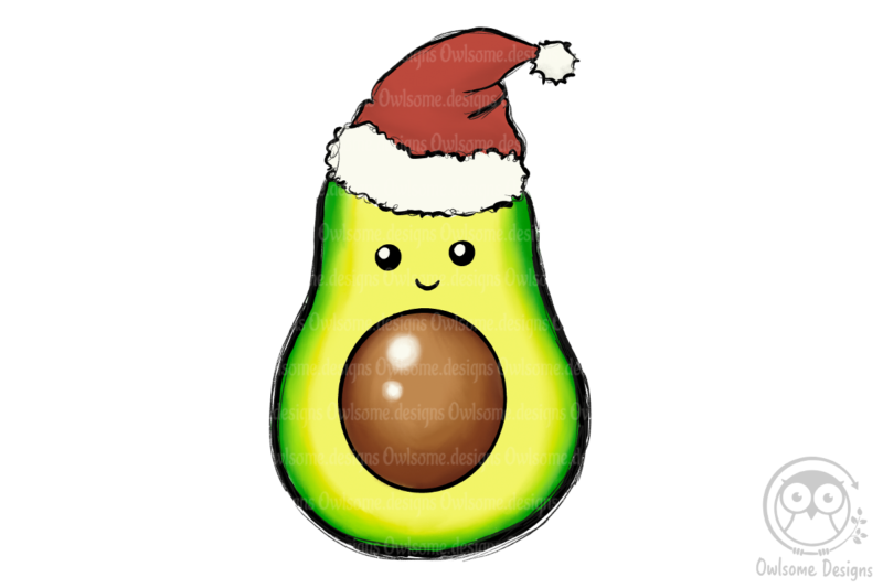 Avocado Christmas Sublimation