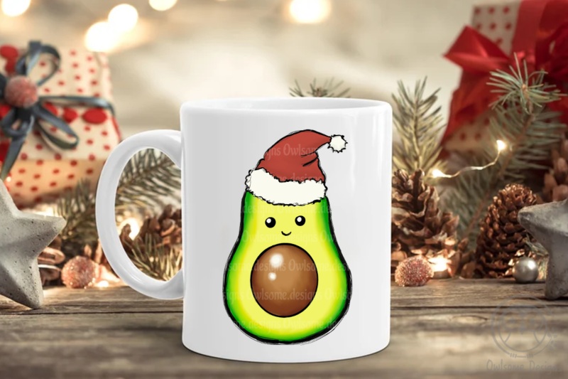 Avocado Christmas Sublimation