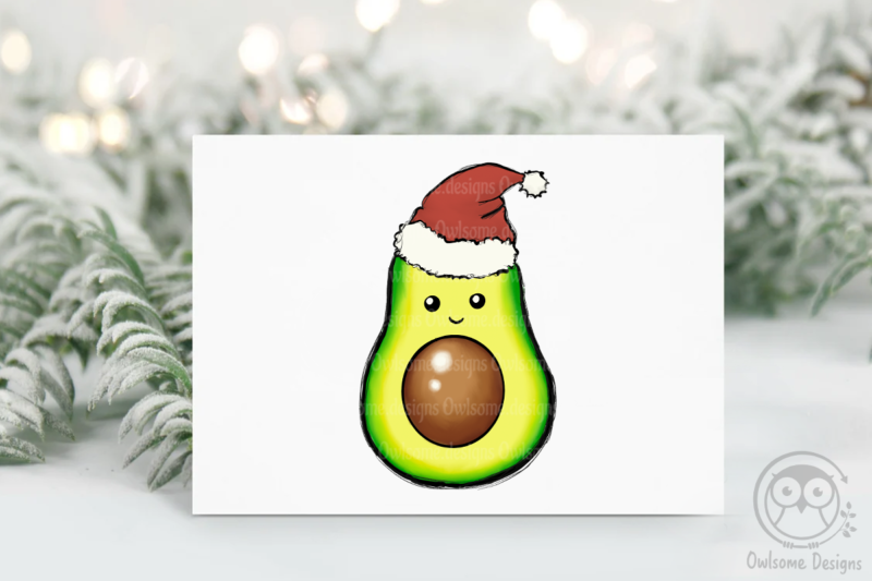 Avocado Christmas Sublimation