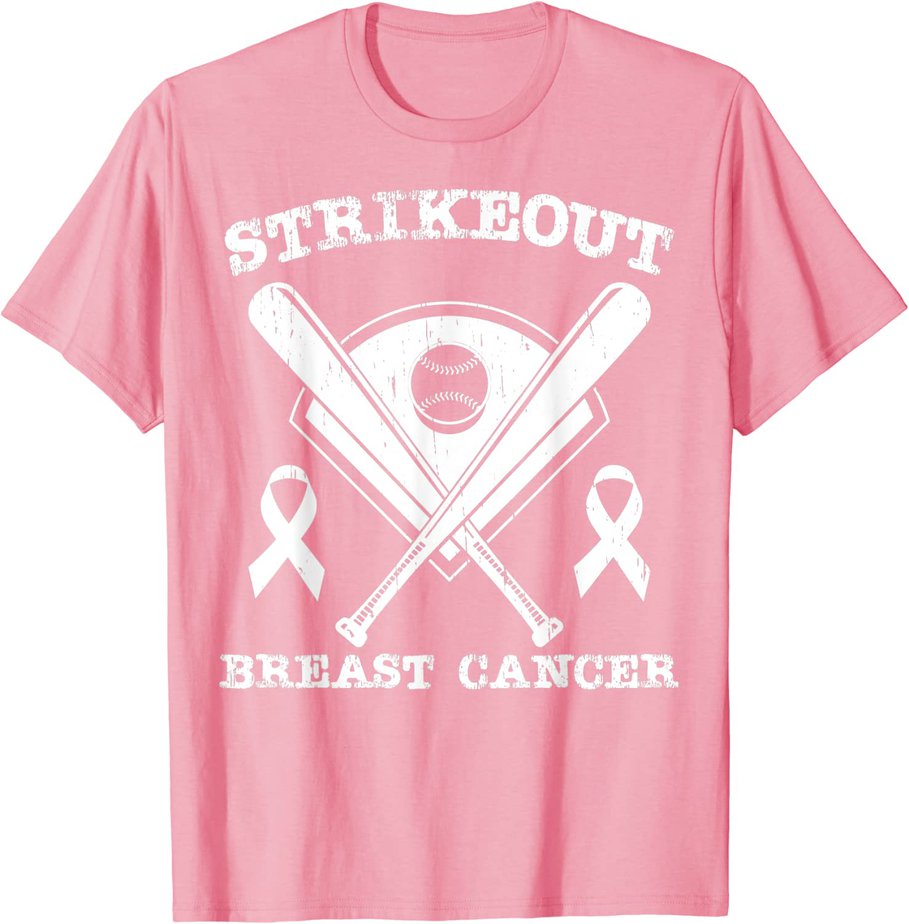 Strike Out Breast Cancer Funny Breast Cancer Awareness T Shirt Cl Buy T Shirt Designs 