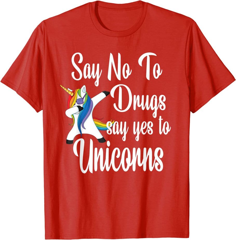 Red Ribbon Week T shirt, Funny drug Awareness Red tees T-Shirt CL - Buy ...