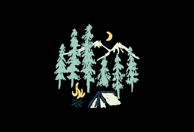 Night Camping - Buy t-shirt designs