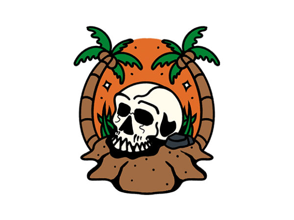 Death summer t shirt vector illustration