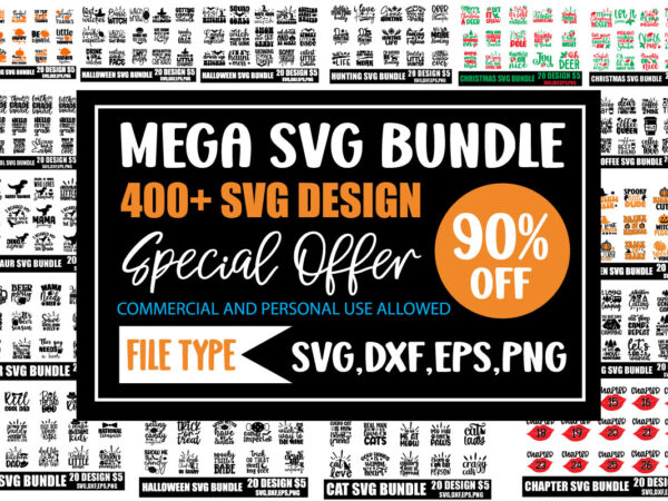 Mega svg bundle t shirt designs for sale