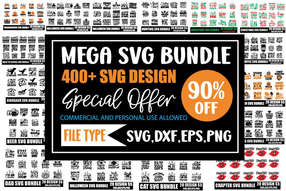 Mega Svg Bundle - Buy t-shirt designs