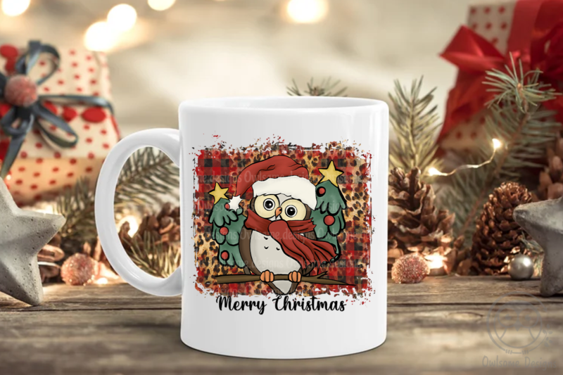 Baby Owl Christmas Sublimation