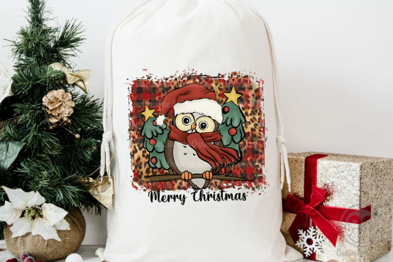 Baby Owl Christmas Sublimation