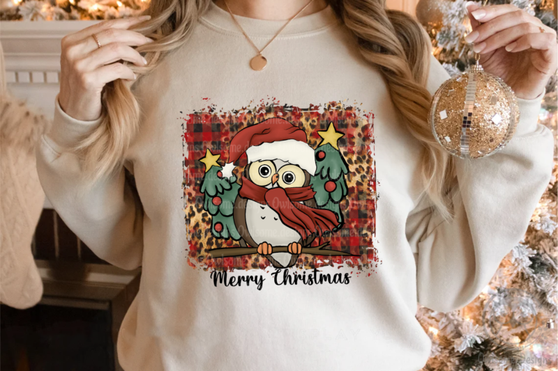 Baby Owl Christmas Sublimation