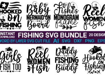 Fishing t-shirt design bundle,Fishing SVG bundle, Fishing download SVG for cricut, Fisherman SVG file, fishing silhouette svg, hook svg, fishing pole svg, cut file, png,Fishing Bundle Svg, Fisherman Svg, Fishing
