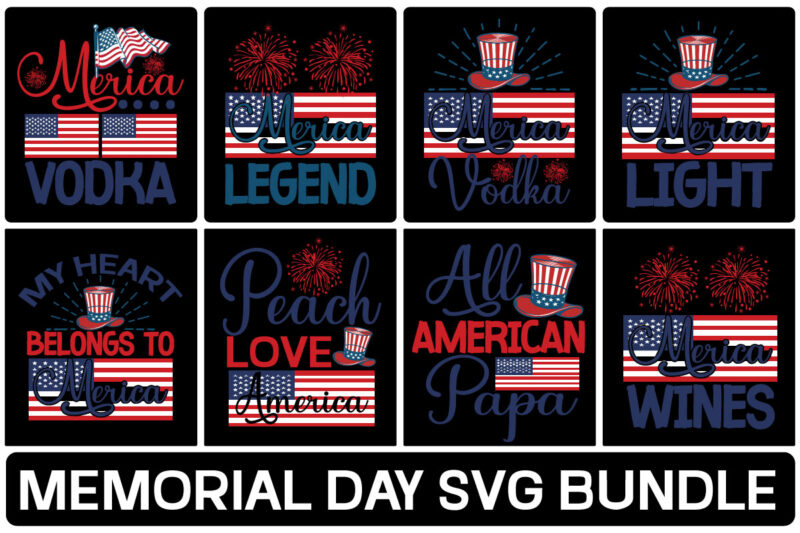 memorial t-shirt design bundle,Memorial Day SVG Bundle, Patriotic svg, American soldier svg, Military svg, Veteran quotes, army svg bundle, Memorial Day cut file, USA svg