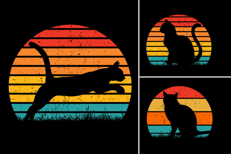 Sunset T-Shirt Design Graphic Bundle