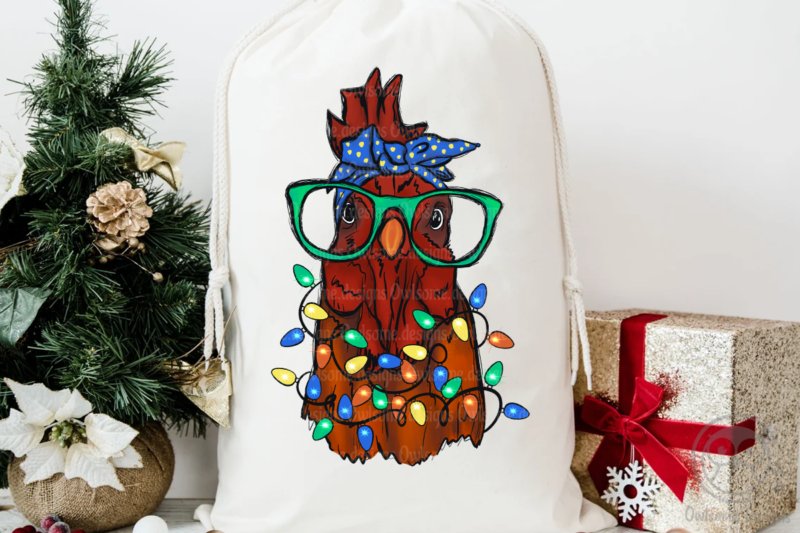 Chicken Christmas Sublimation