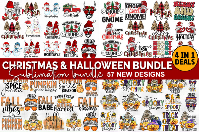 Christmas & Halloween Sublimation Bundle