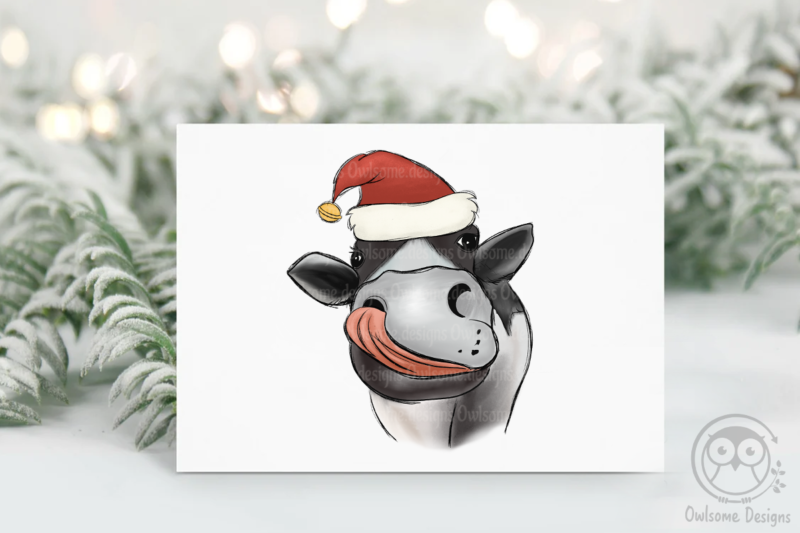 Cow Christmas Sublimation