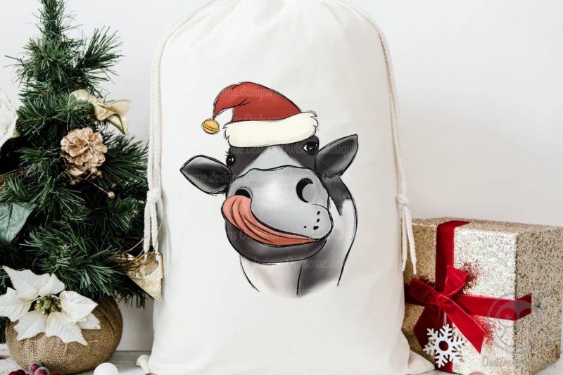 Cow Christmas Sublimation