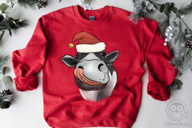 Cow Christmas Sublimation