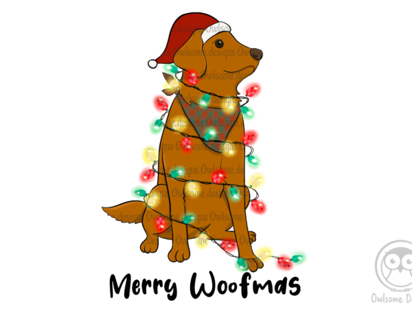 Dog christmas sublimation t shirt vector illustration