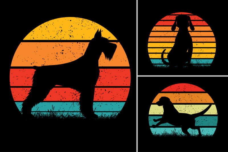 Sunset T-Shirt Design Graphic Bundle