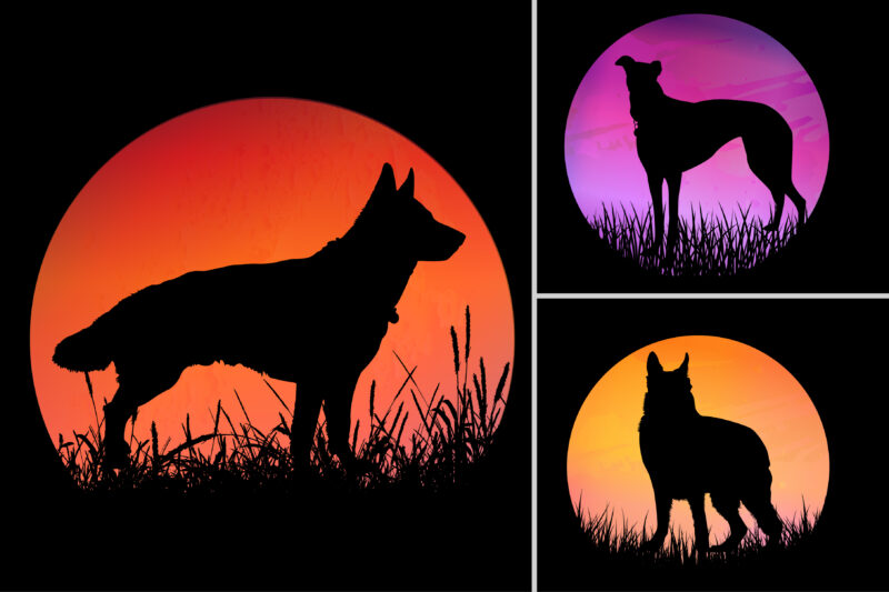 Sunset T-Shirt Design Graphic Bundle