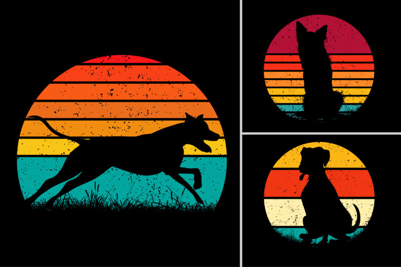 Sunset T-Shirt Design Graphic Bundle