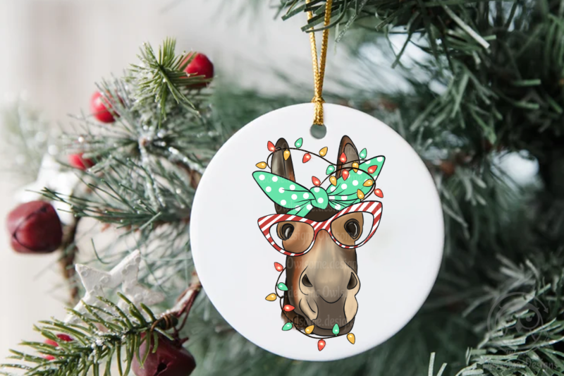 Donkey Christmas Sublimation