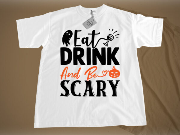 Eat drink and be scary svg vector clipart