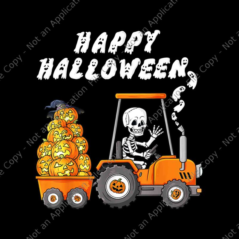 Happy Halloween Skeleton Riding Tractor Png, Skeleton Riding Tractor Png, Sleketon Halloween Png, Pumpkin Halloween Png, Pumpkin Png, Halloween Png, Bundle halloween, bundle halloween svg, halloween svg, halloween design, ghost