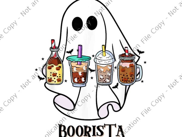 Boorista boo coffee png, halloween spooky ghost coffee barista png, boo coffee halloween png, ghost halloween png, ghost coffee png, halloween png t shirt template