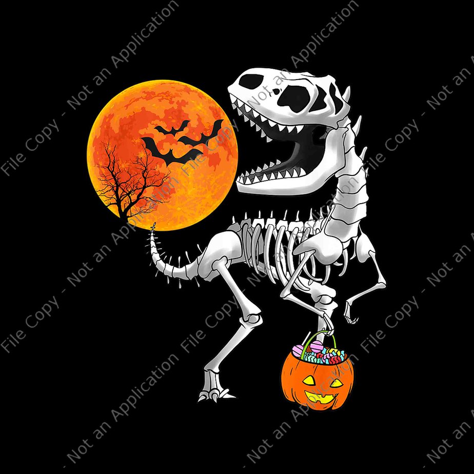 Halloween Dinosaur T Rex Skeleton Scary Png, Halloween Dinosaur Png, T