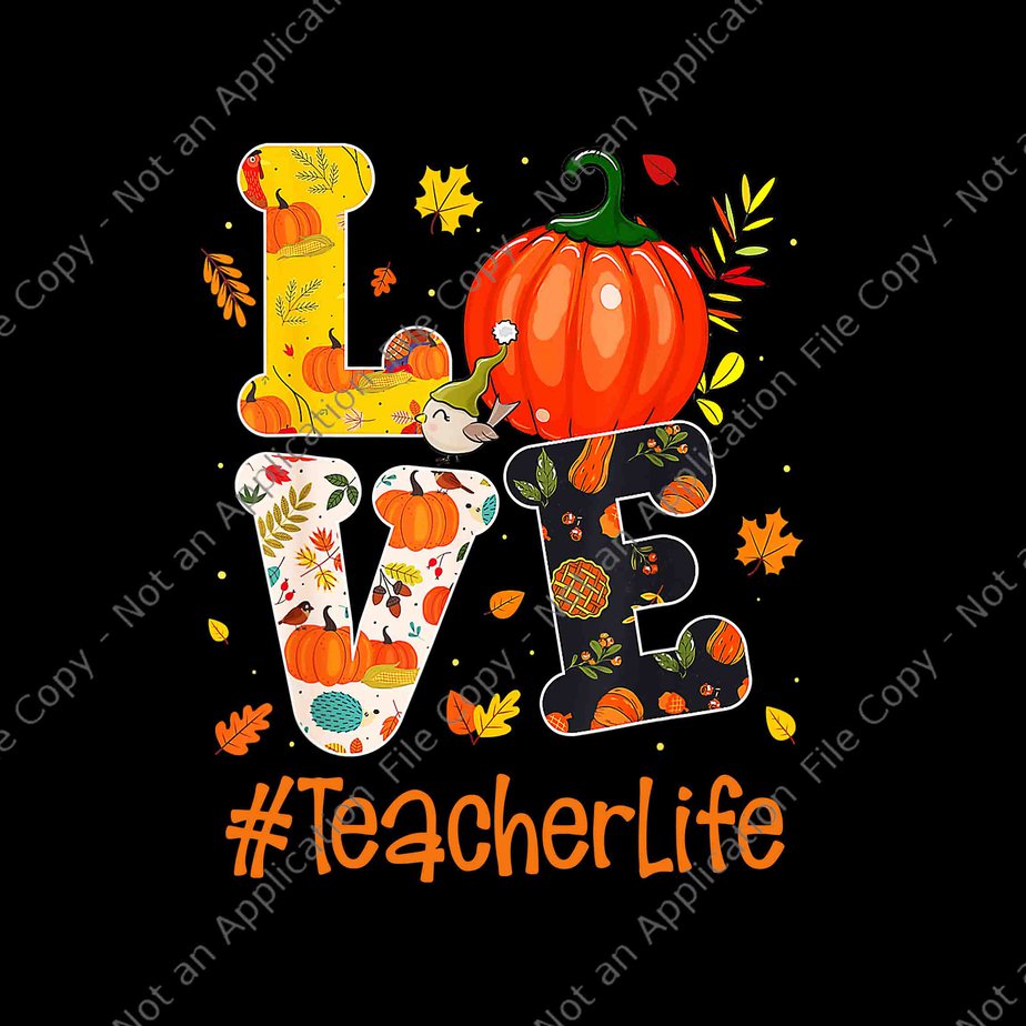 Happy Fall Y'all Autumn Teacher Png, Love Teacher Life Png, Teacher ...