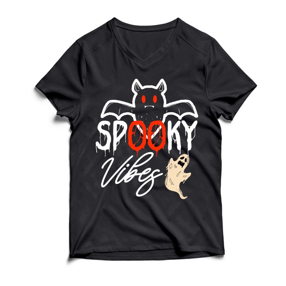 Spooky Vibes T Shirt Design Spooky Vibes Svg Cut File Halloween Svg Halloween Svg Bundle