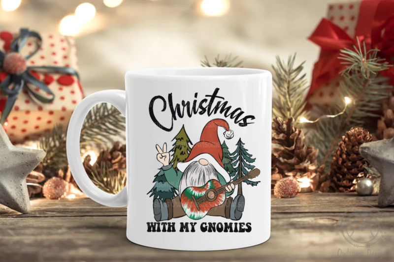 Gnomes Hippie Christmas Sublimation