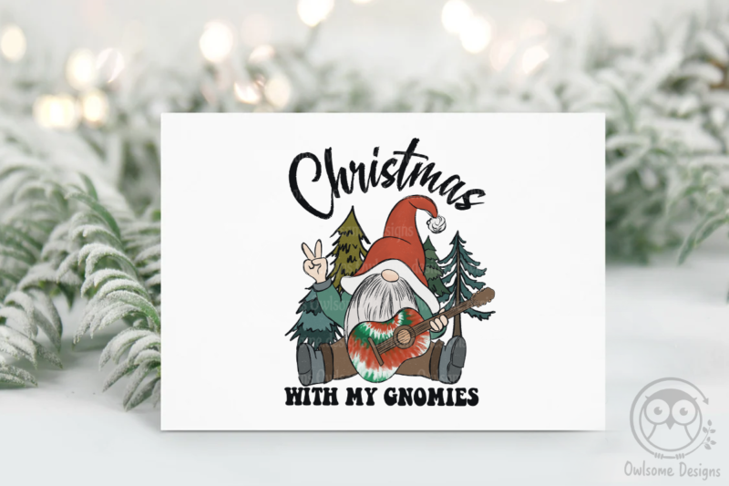 Gnomes Hippie Christmas Sublimation